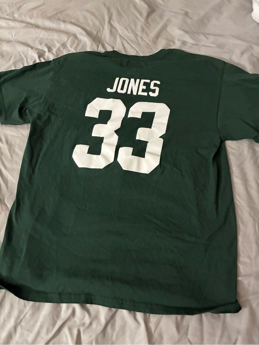Green 'Aaron Jones 33' Sports Jersey Tee - Unbranded